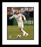 David Beckham Los Angeles Galaxy MLS Soccer Framed 8x10 Photograph Dribbling