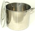 Lets Cook Essentials 6 Litre Stockpot Stainless Steel Lid Stock Pot - Curry Making Still Wine Brewing