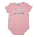 MLB Chicago White Sox Baby / Infant One-Piece Bodysuit / Romper / Onesie - Pink (Size: 3-6)
