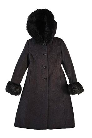 Rothschild Hooded Elegance Girls Wool Coat