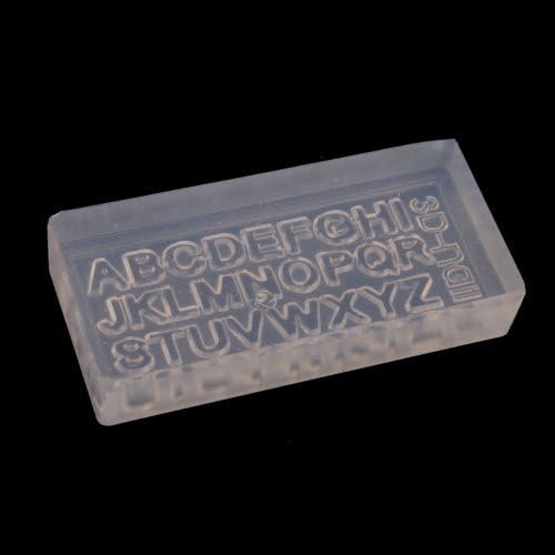 MicroMall(TM) Professional Crystal Carved Styles 3D Acrylic Printed in Capital Letters Mold Silicone DIY Carving Template for Nail Art Decoration Design