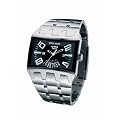 Police 'Dimension' Gents Stainless Steel Bracelet Watch With Black Dial