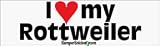 I Love My Rottweiler - bumper stickers (Large)