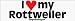 I Love My Rottweiler - Refrigerator Magnets 7x2 in