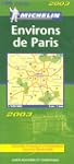 Carte routi�re : Environs de Paris, N...