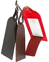 LARGE LEATHER LUGGAGE LABEL