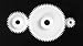Acetal Spur Gear 32P 20 Degree Pressure Angle50 Teeth x 1/4" Bore x 1.563" Pitch Dia (Pack of 1)