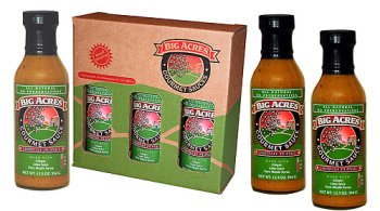 Big Acres Sauces Chipotle Peanut Sauce Gift Pack, Set of 3