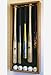 5 MLB Baseball Bat Display Case Cabinet Holder Wall Rack w/ UV Protection - Lockable