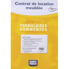 Contrat de location meubl�e