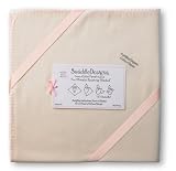 Swaddle Designs Organic Ultimate Receiving Blanket - Pastel Pink Trim