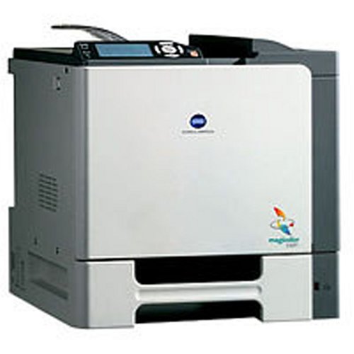 Konica Minolta Magicolor 5450 - Printer - color - laser - Legal, A4 - 600 dpi x 600 dpi - up to 25.6 ppm (mono) / up to 25.6 ppm (color) - capacity: 600 sheets - Parallel, USB, 1000Base-T