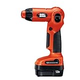 Black & Decker XD1200K 12-Volt Ni-Cad 1/4 inch Hex Cordless 5-Position Drill/Driver Kit