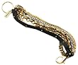 GlamNoir "The Rebel" Designer Multichain & Leather Toggle Bracelet in GlamNoir Gift Box