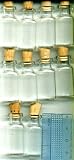 70, GLASS BOTTLES, with, 70, CORKS, CLEAR, MINIATURE STORAGE BOTTLES, MINI, BOTTLE is 1-7/16 TALL x 1/2 WIDE, UPC609722846585