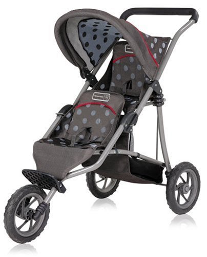 Halsall Mamas & Papas Double Decker Junior Pushchair - Polka Fabric