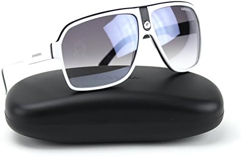 Carrera 33/S NN7 Aviator Sunglasses White Frame / Gray Mirror Shaded Lens (0NN7)