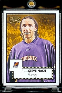 2005 06 Topps Style '52 Steve Nash Phoenix Suns Basketball Card #25 - Mint Condition - In Protective Display Case !!