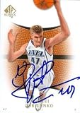 Andrei Kirilenko Autographed/Hand Signed Basketball Card (Utah Jazz) 2008 Upper Deck SP #80