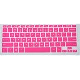 Keyboard Protector Cover SKin for Dell XPS 12, XPS 13, XPS 13R, XPS 13Z, XPS 13ZR, Inspiron New 13Z (5323) ultrabook, Inspiron 14Z, Inspiron 14ZR, 7437, Vostro V3360 (Hot Pink) + Swan Card Case for Credit, Bank, ID Card