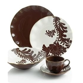 kate spade Gwinnett Lane Chocolate Individual Pasta Bowl by Kate Spade