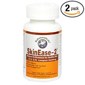 Balanceuticals SkinEase-2 Dietary Supplement Capsules, 500 mg, 60-Count Bottles (Pack of 2)