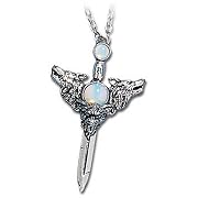 Wolverine Moon Alchemy Gothic Wolf Sword Necklace