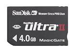  : SanDisk 4 GB Ultra II Memory Stick PRO Duo Mobile (SDMSPDU-4096-A10M, US Retail Package)