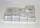 7 Day Pill Box Organizer Peek-a-box 7 Compartments (Large) Color Clear- Made in the USA
