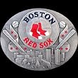 Boston Red Sox Pewter Belt Buckle - MLB Baseball Fan Shop Sports Team Merchandise