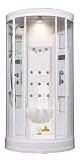 Aston Steam Shower, 40 x 40 x 88, 12 Massage Jets, White