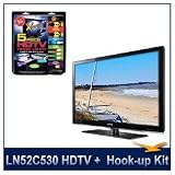 Samsung LN52C530 52 1080p LCD HDTV, Built-in Digital Tuner, 6ms Response Time, High-performance Hook-Up & Maintenance Kit: 2 High Performance HDMI Cables, 1 Component Video Cable, 1 Optical Audio Cable, 1 TV Cleaning Kit