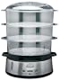 Deni 7600 3-Tier 9-1/2-Quart Stainless-Steel Digital Food Steamer