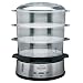 Deni 7600 3-Tier 9-1/2-Quart Stainless-Steel Digital Food Steamer
