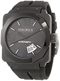 Haurex Italy Italy Men's 1N372UNB Athenum Black PVD Square Aluminum Rubber Watch