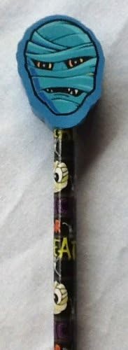 Halloween Pencil with Large Pencil Top Eraser BLUE GHOST-BLACK PENCIL