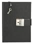The Secret Diary Journal, Rules Pages, Key and Lock Closure, Italian Leather, Black (Improved Edition)