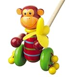 Wooden Push Along Monkey