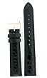 Watch Band Handmade Genuine Crocodile Black Padded Gold-Tone Buckle Mens 22 millimeter Watch Band Handmade Genuine Crocodile Black Padded Gold-Tone Buckle Mens 22 millimeter