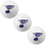 NHL McArthur St. Louis Blues White 3-Pack Golf Balls