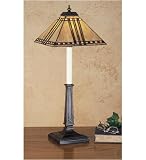 LAMPS BEAUTIFUL Tiffany Style Craftsman Mission Prairie Corn Buffet Lamp by Meyda Tiffany--Excellent customer service--see our feedback.