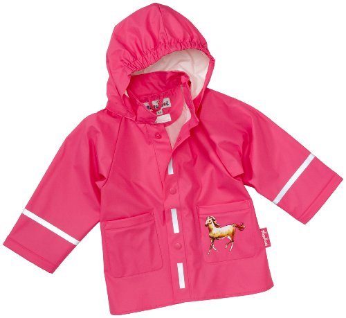 Playshoes Baby - M&auml;dchen Babybekleidung/ Regenbekleidung, Tierdruck Regen-Mantel Pferd 408 Preisvergleich