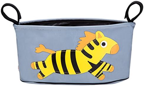 Kimibaby Stroller Organizer , Universal Fit Stroller Bag (Zebra)