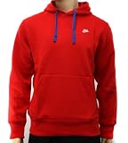 Nike Mens Red/Blue Hooded Sweatshirt Hoody