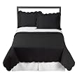 Isaac Mizrahi Black Quilted Coverlet Set - Full/Queen