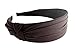 Hot Cocoa, Yummy Chocolate Brown, Super Gorgeous Elegant Knotted Hard Headband