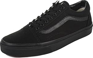 Vans Adult Old Skool Core Classics, Black/Black , Men's 14