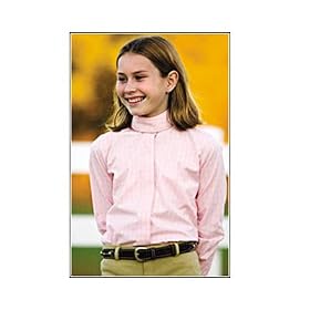 Kids Elegance Stretch Check Equestrian Show Shirt