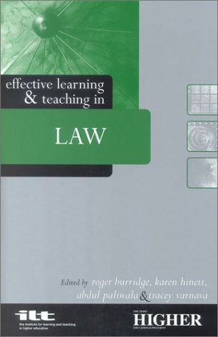 Effective Learning and Teaching in Law (Effective Learning and Teaching in Higher Education)