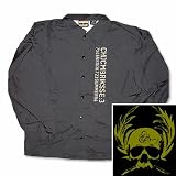 COHEED AND CAMBRIA - Gold Skull - Black Windbreaker Jacket